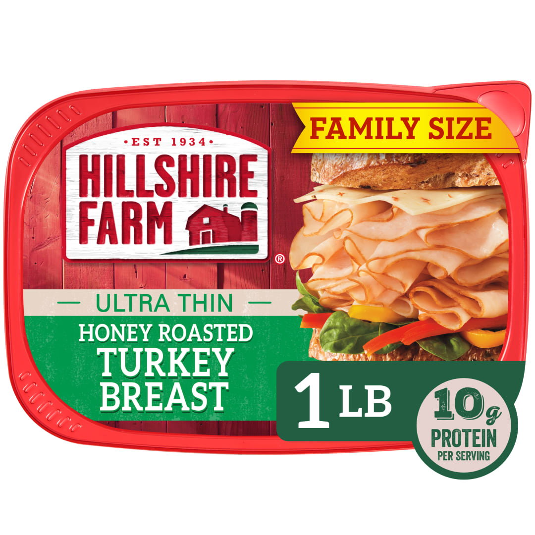 Hillshire Farm Ultra Thin Sliced Honey Roasted Turkey Breast Sandwich Meat, 16 oz