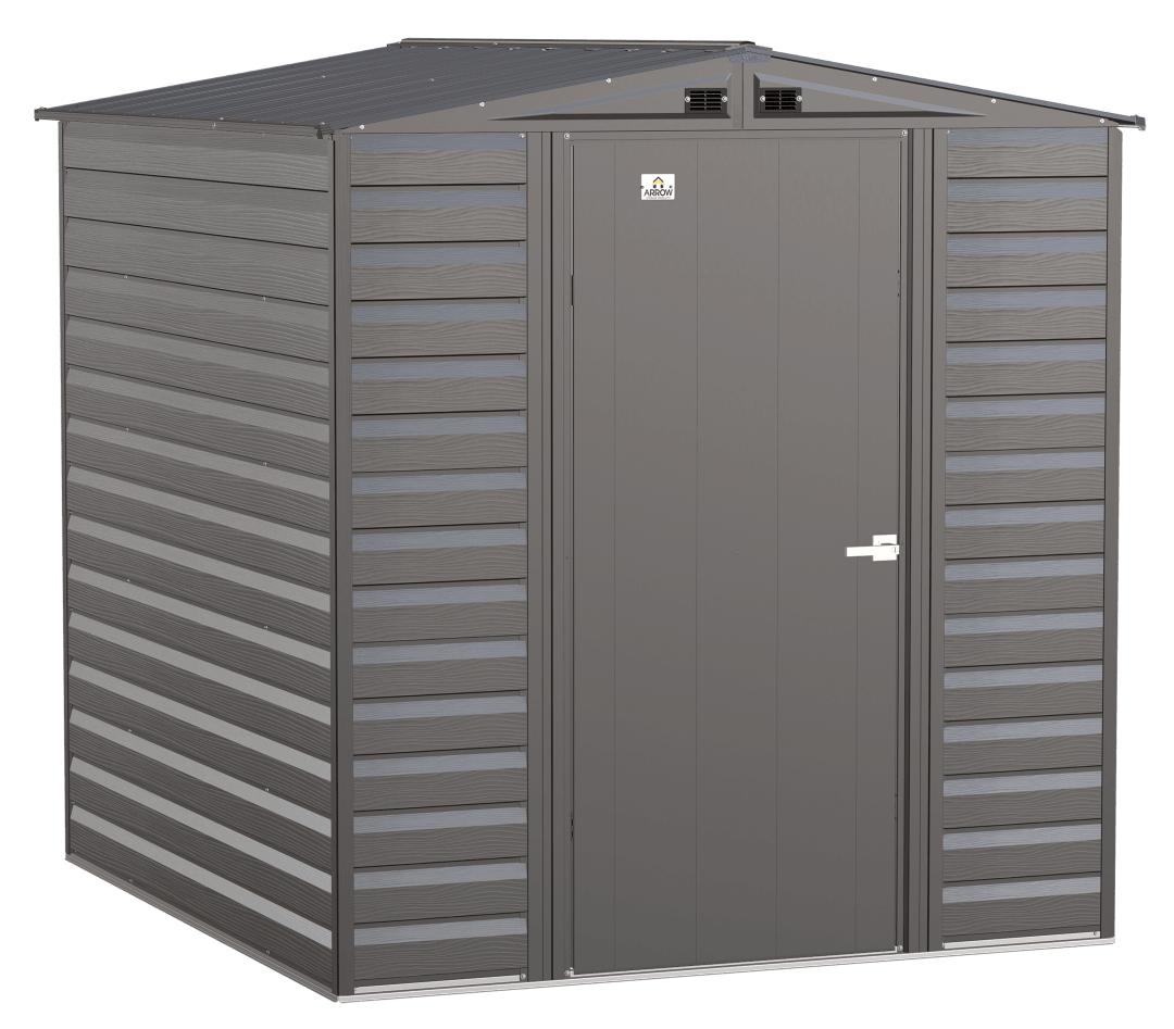 Arrow Select 6 x 7 x 7 ft Charcoal Steel Storage Shed