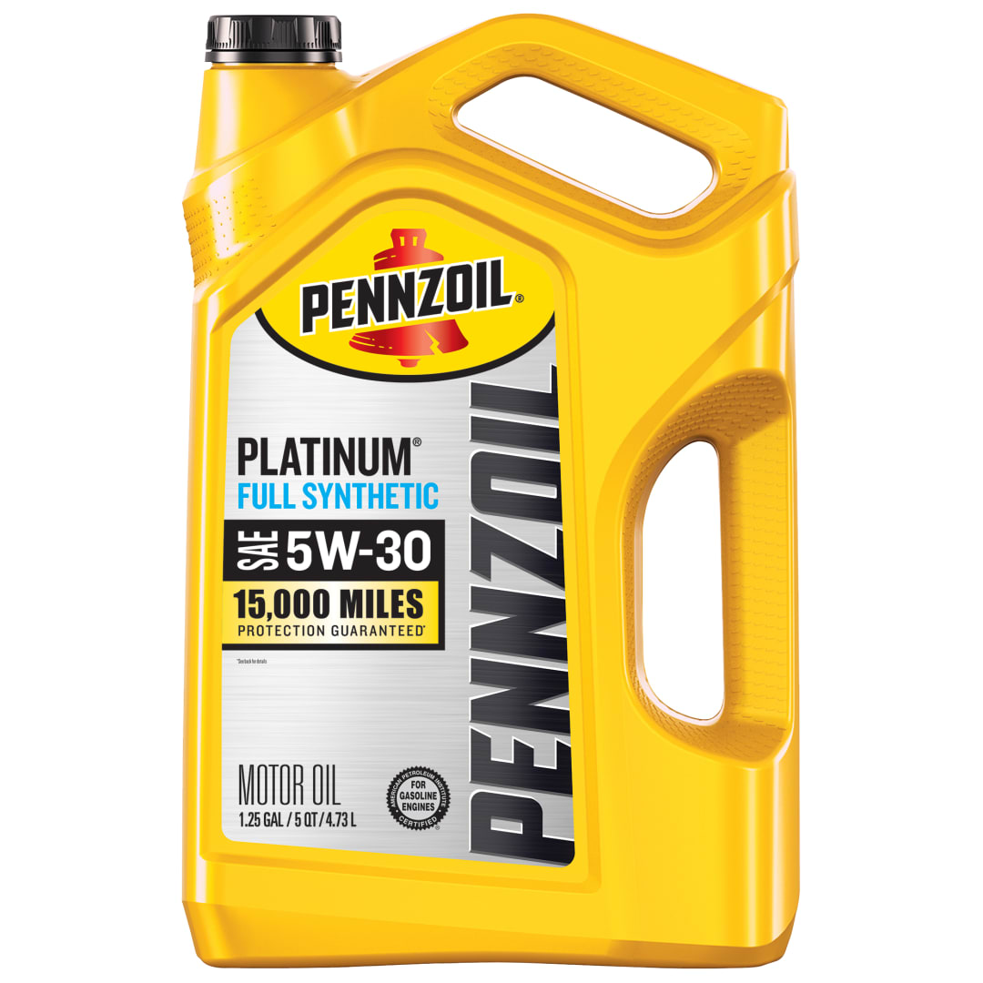 Pennzoil Platinum Full Synthetic 5W-30 Motor Oil, 5 Quart