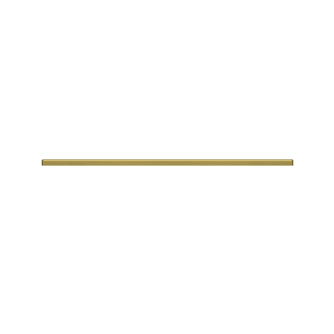 4926 Contemporary Back Plate, 4" CTC, In Heirloom Brass