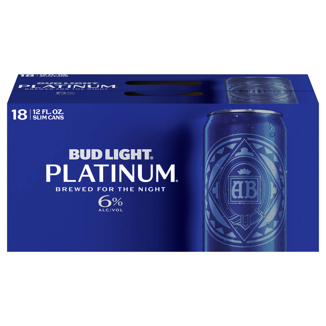 Bud Light® Platinum® Beer, 18 Pack 12 fl. oz. Slim Cans