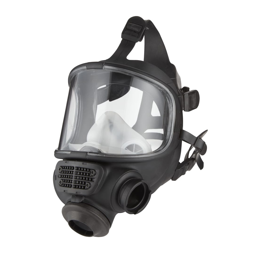 3M™ Scott™ Promask Pozitif Basınçlı Yüz Maskesi, Sol tarafta hızlı takılan bağlantı, Sert Kaplama, Polyester Ağ Baş Kayış Takımı, M/L, 5513174