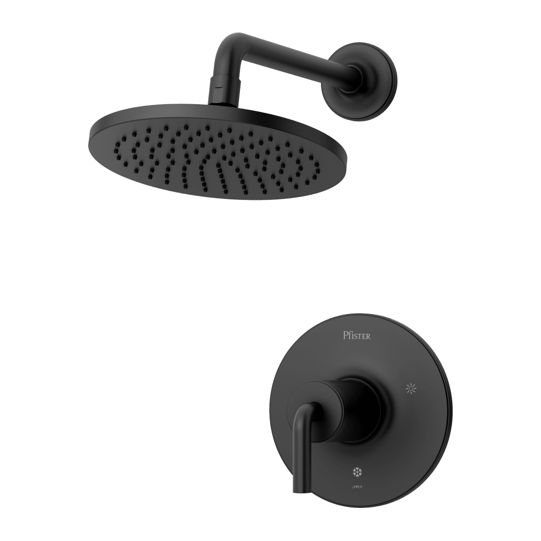 Tenet 1-Handle Shower Only Trim in Matte Black