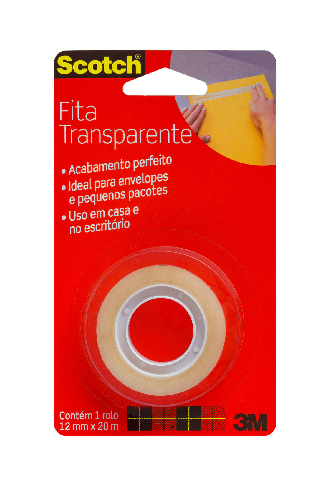 Fita Adesiva Scotch™, Transparente, 12 mm x 20 m, 1 Rolo