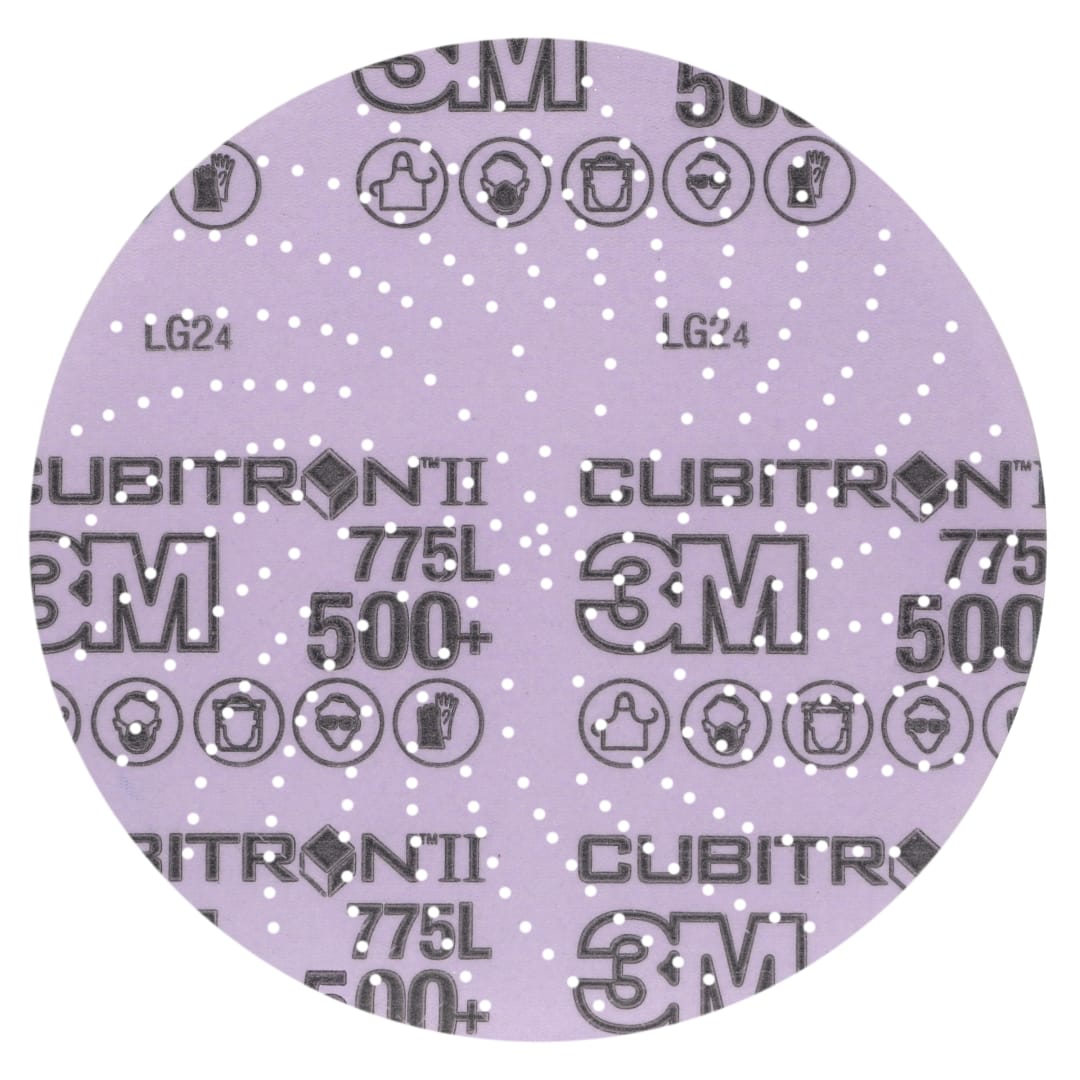 3M Xtract™ Cubitron™ II Film Diski 775L, 500+ 3MIL, 152.4 mm x NH, Die 600LG, 50/Carton, 250 ea/Case