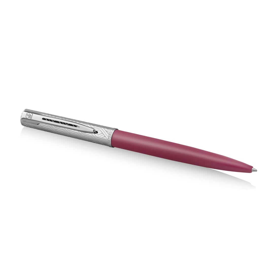 Waterman Allure Deluxe Ballpoint Pen | Metal & Pink Lacquer | Etched cap | Gift Box