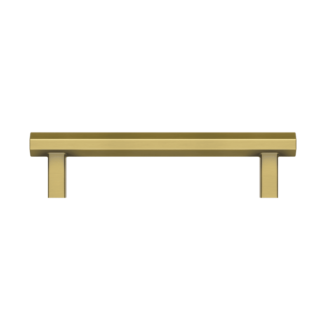 4417 Octagonal 4" Pull, In Heirloom Brass