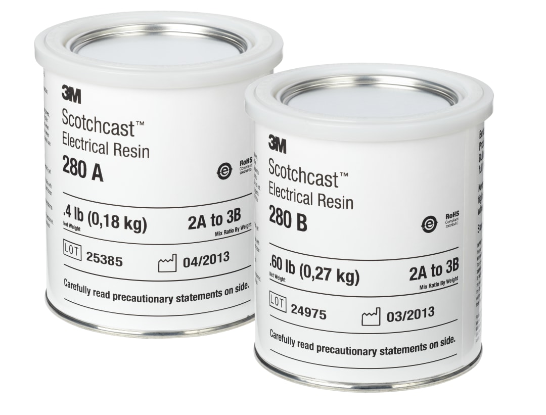 3M™ Scotchcast™ 280 Epoxid-Flüssigharz, Gelblich Transparent, Teil B, 16,33 kg
