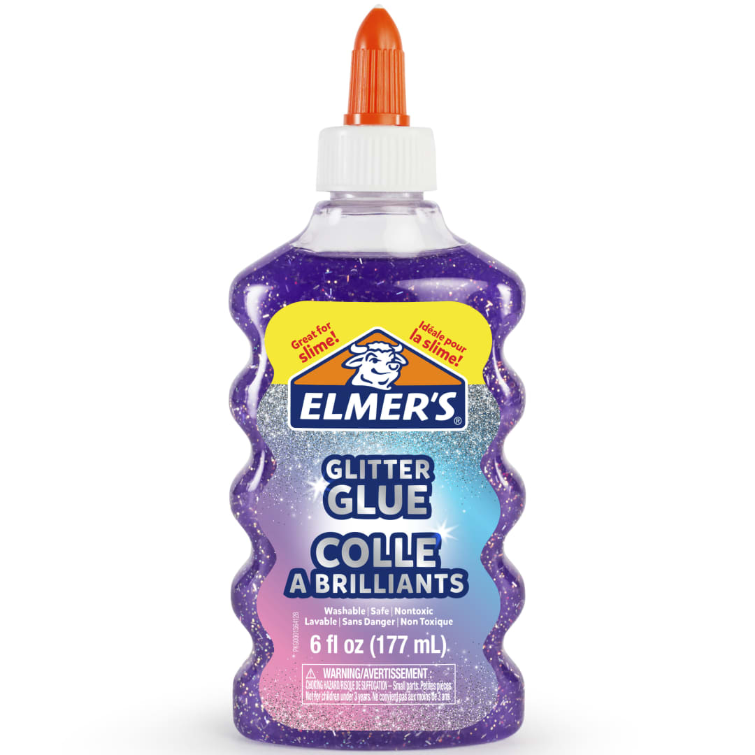 ELM PURPLE GLITTER GLUE 6OZ BI