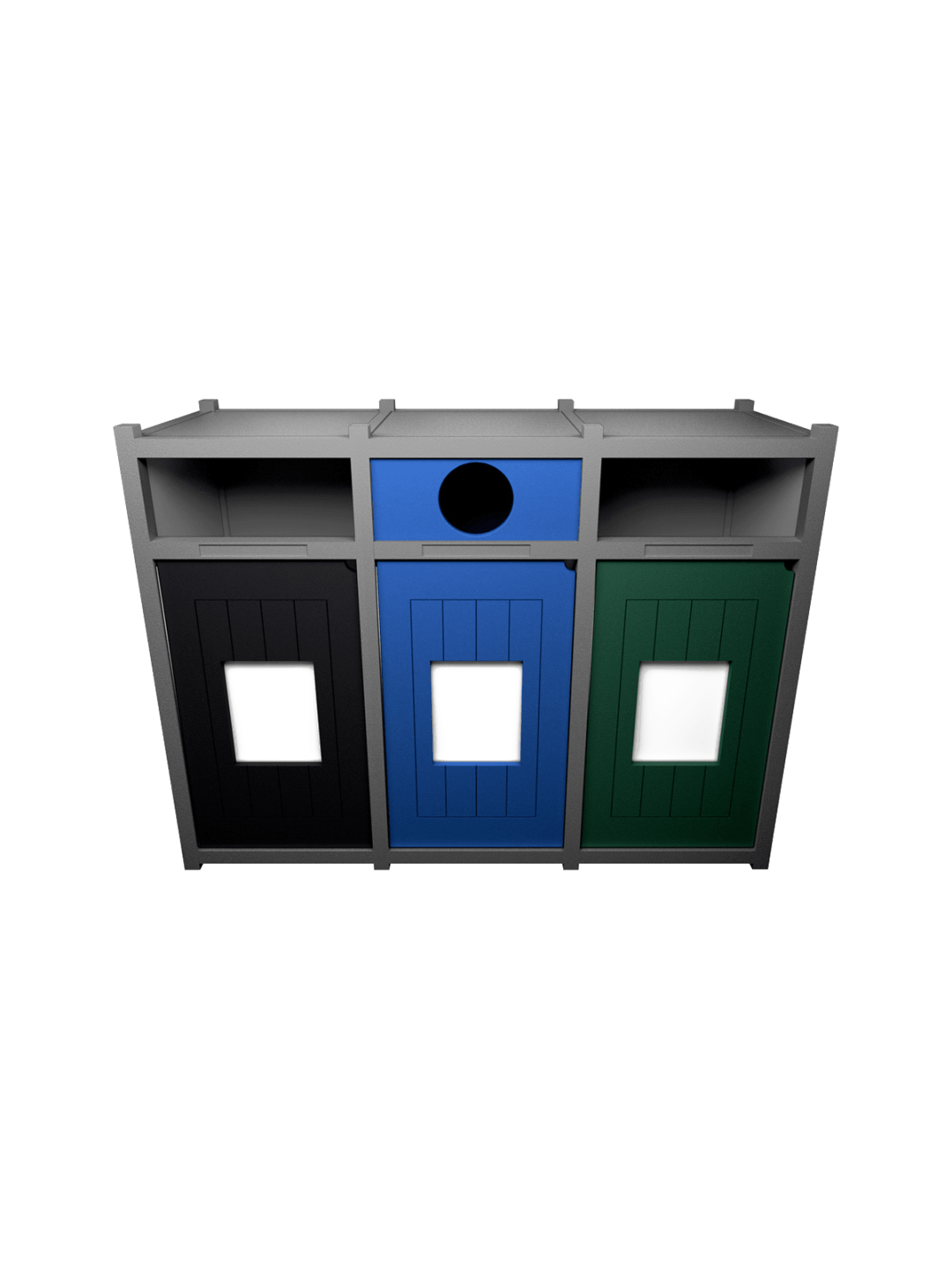 VISION - Triple - Unit - Full-Circle-Full - Grey-Black-Blue-Green