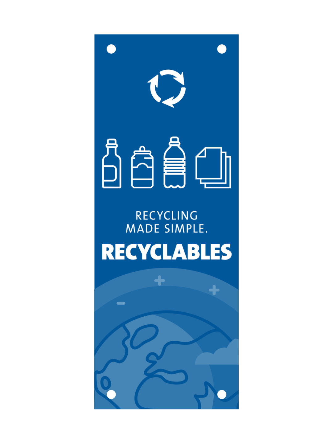  EVOLVE - Body Sign - Recyclables - Blue