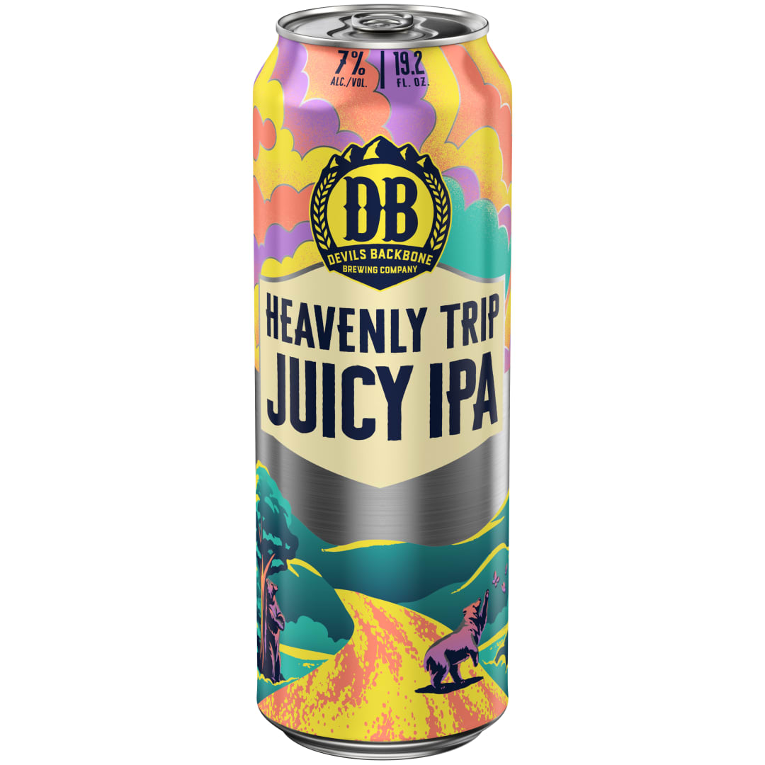 Devils Backbone Heavenly Trip Juicy IPA Beer 1 pt Can