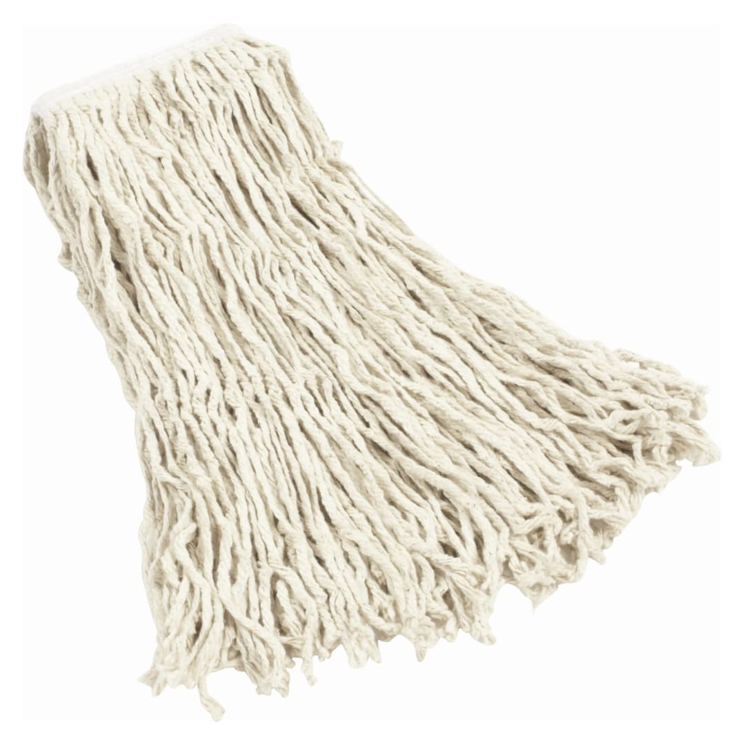 Rubbermaid Commercial Products Value Pro Medium 20 OZ Cotton Wet Mop, 1" Headband, White
