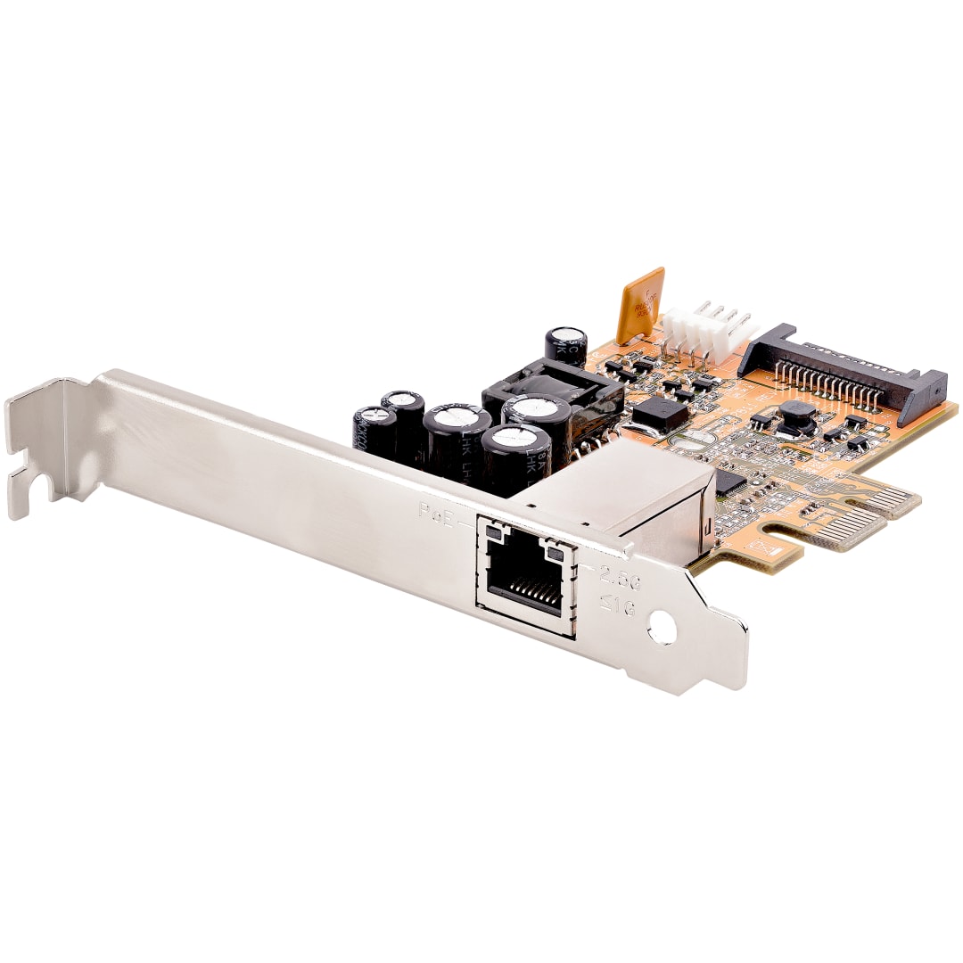 1 Port PCI Express 2 5Gbps Ethernet Card with PoE