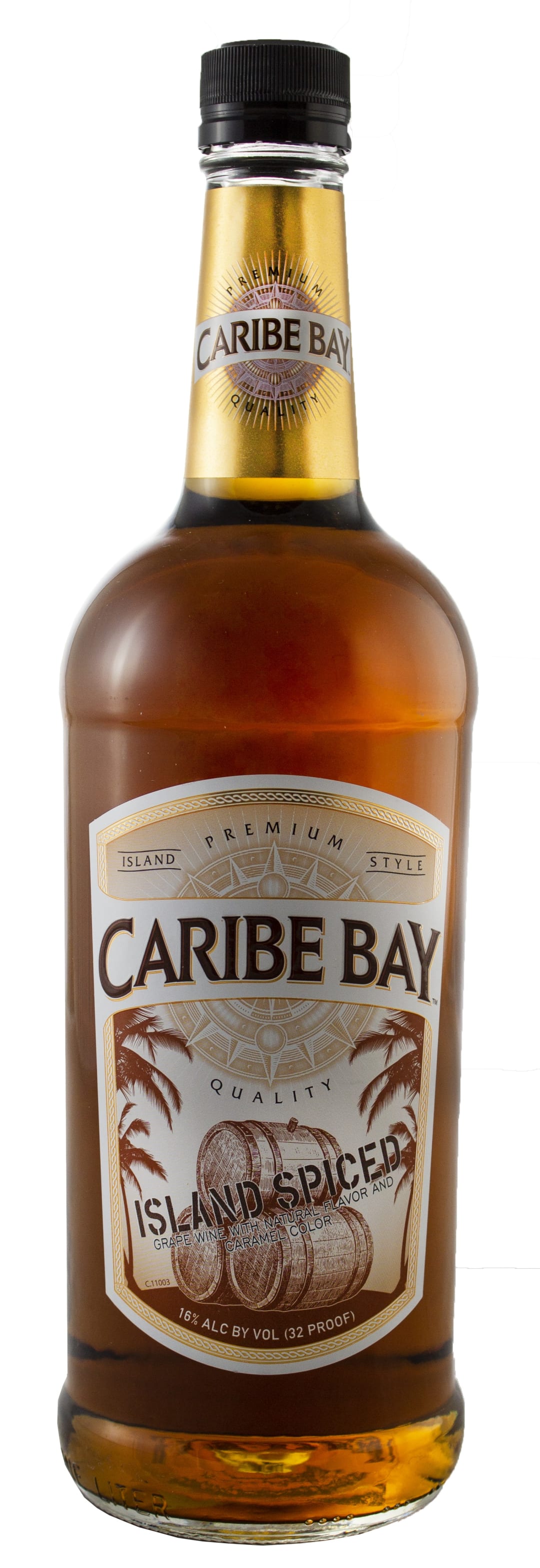 Caribe Bay Spiced Rum 1l 32 Proof