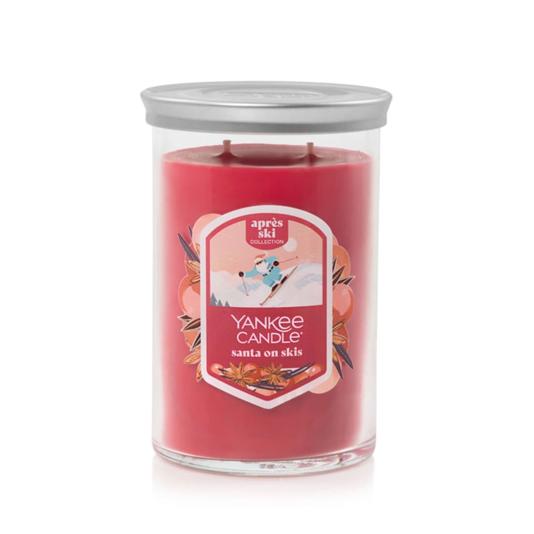 Yankee Candle Santa On Skis, 20 oz Large Tumbler Candle with up to 80 Hour Burn Time