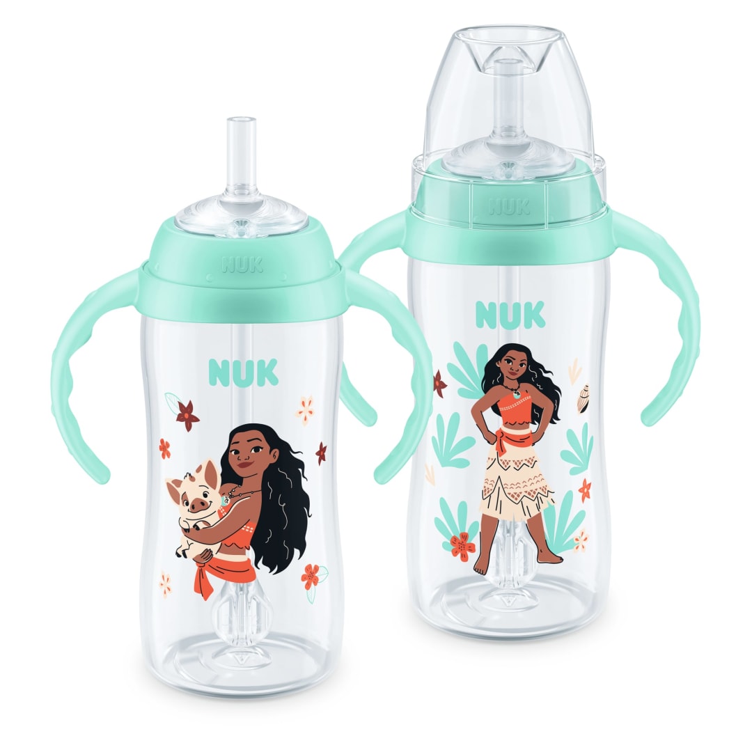 NUK® First Choice Moana Straw Learner Cup, 10 oz, 2 Pack