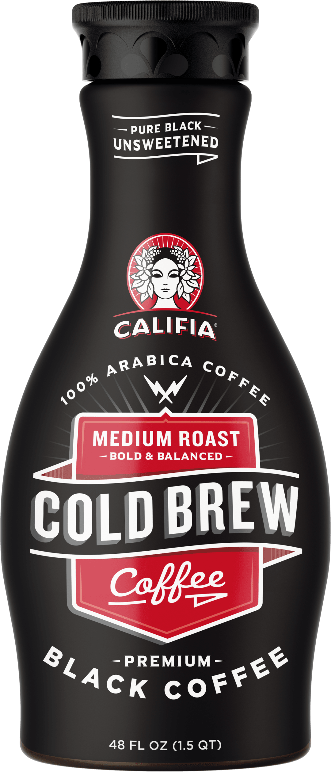 Cold Brew Coffee Pure Black Medium Roast 48oz