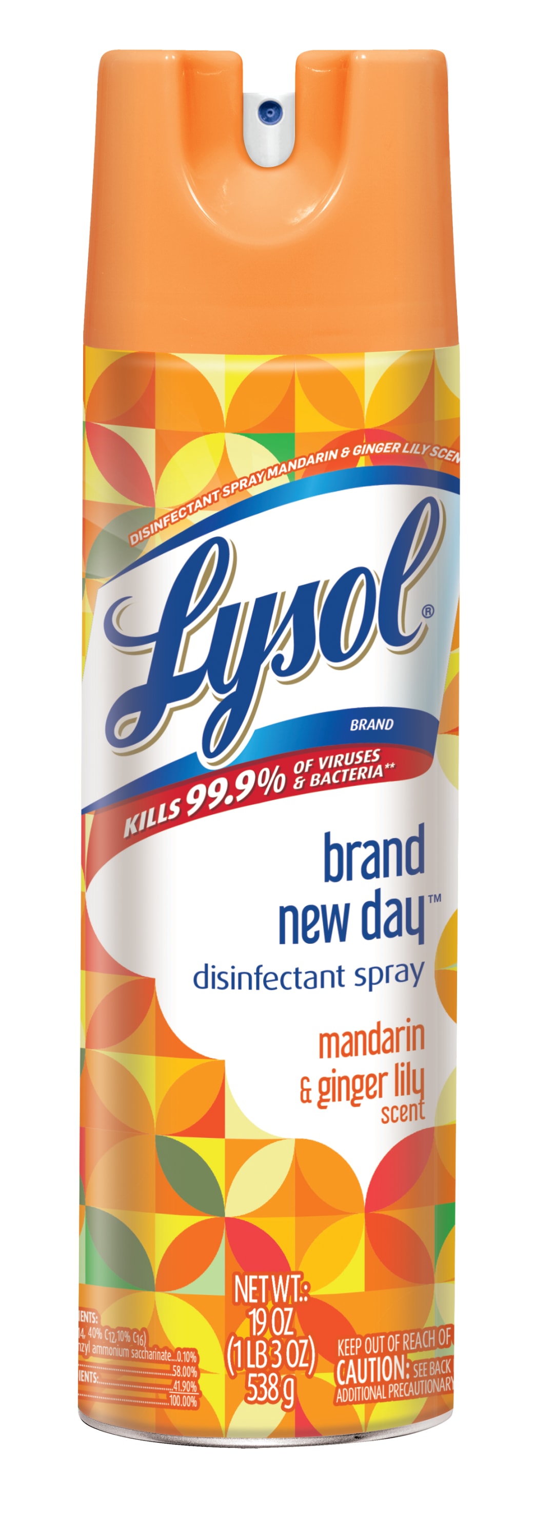 LYSOL® Disinfectant Spray - Brand New Day™ Mandarin & Ginger Lily 6/19 oz.