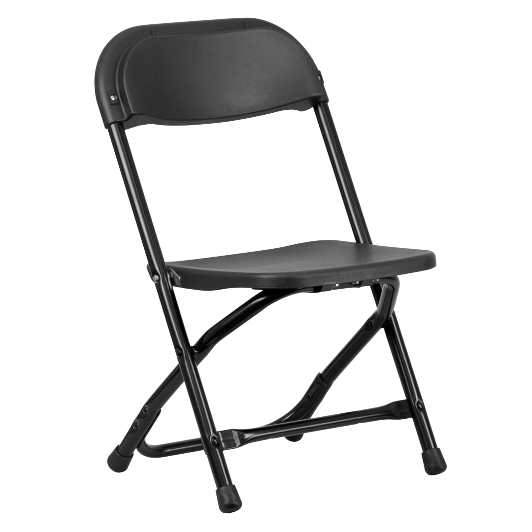 Timmy Kids Black Plastic Folding Chair