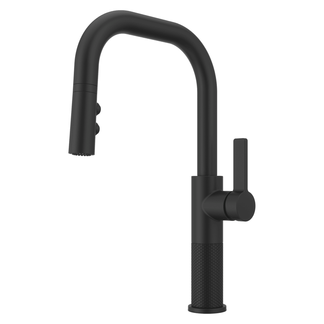 Montay 1-Handle Pull-Down Kitchen Faucet in Matte Black