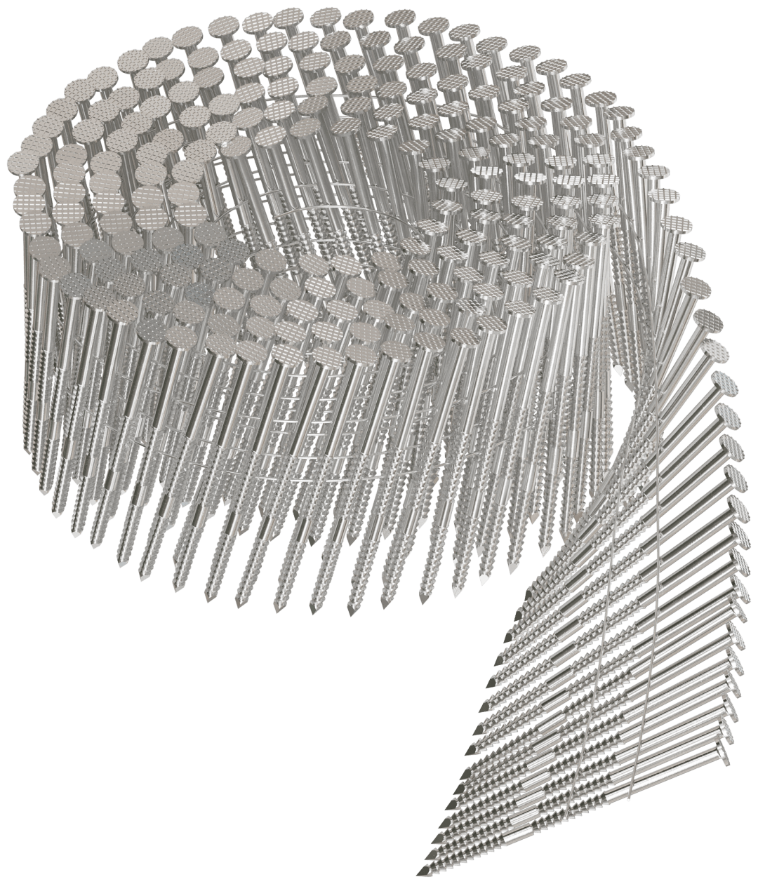 Simpson Strong-Tie S13A225SNBP 15° Wire Coil, Full Round Head, Ring-Shank Siding Nail — 2-1/4 in. Type 304 (900-Qty) (Pack of 192)