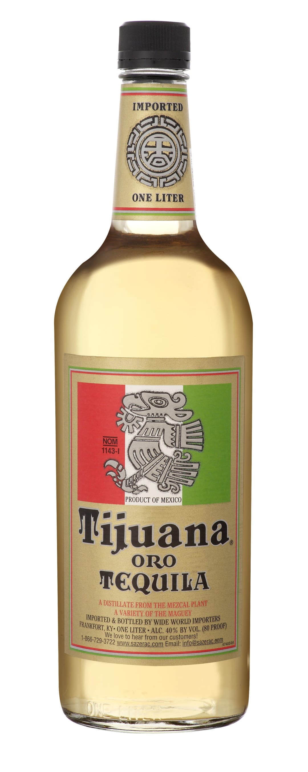Tijuana Oro Tequila 1l 80 Proof