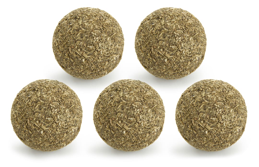 SmartyKat Catnip Kiss (Set of 5) Value Pack Compressed Catnip Ball Cat Toys