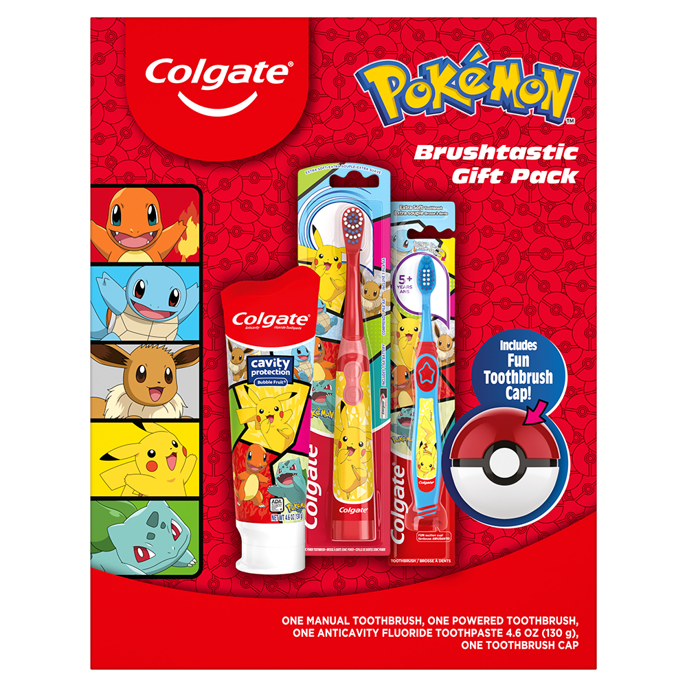Colgate Kids Pokemon Toothbrush and Kids Toothpaste Gift Set