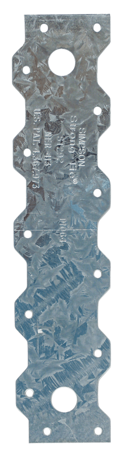 Simpson Strong-Tie ST292 ST 9-5/16 in. 20-Gauge Galvanized Strap Tie (Pack of 50)