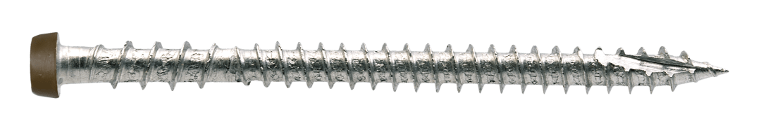 Simpson Strong-Tie DCU234S316BR01 Deck-Drive™ DCU COMPOSITE Screw (Collated) — #10 x 2-3/4 in. Type 316, Brown 01 (1000-Qty) (Pack of 100)