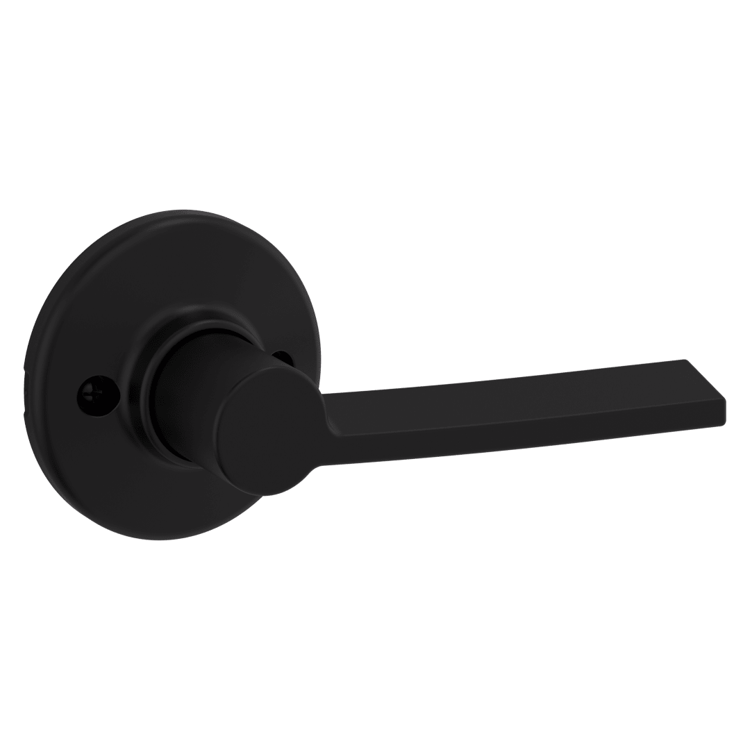 Ladera Half - Dummy Left Hand Door Lever in Matte Black