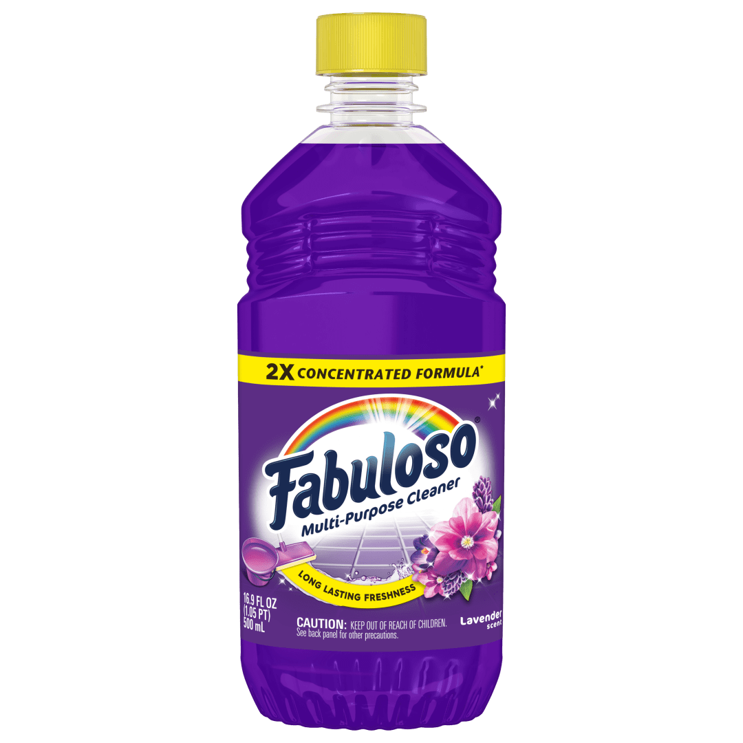 Fabuloso 2X Multi-Purpose Cleaner, No Rinse Floor Cleaner, Long-Lasting Freshness, Lavender Scent, 16.9 fl oz