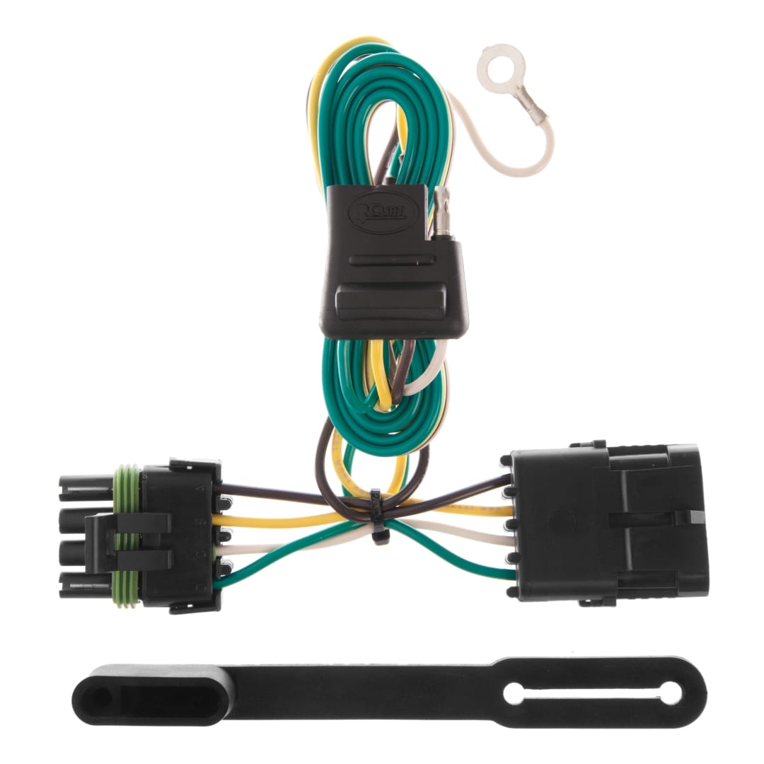 CURT Vehicle-Side Custom 4-Pin Trailer Wiring Harness, Fits Select GMC C1500, C2500, C3500, K1500, K2500, K3500 #55315