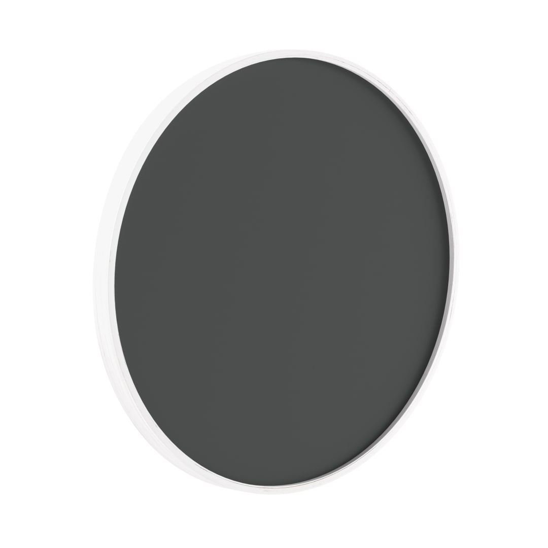 Canterbury 24" Round Wall Mounted Magnetic Chalkboard for Home or Business with Eraser and Chalk in Whitewash Pine Wood Frame