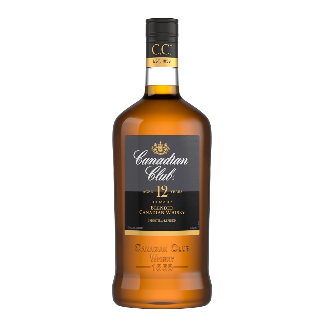 Canadian Club Classic 12 Year Old Small Batch Blended Canadian Whisky 1.75 L