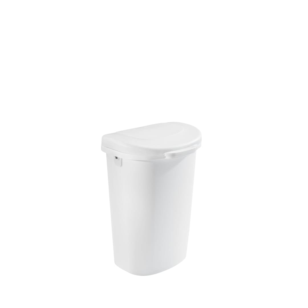 Rubbermaid® 13G Touch Top Trash Can, White