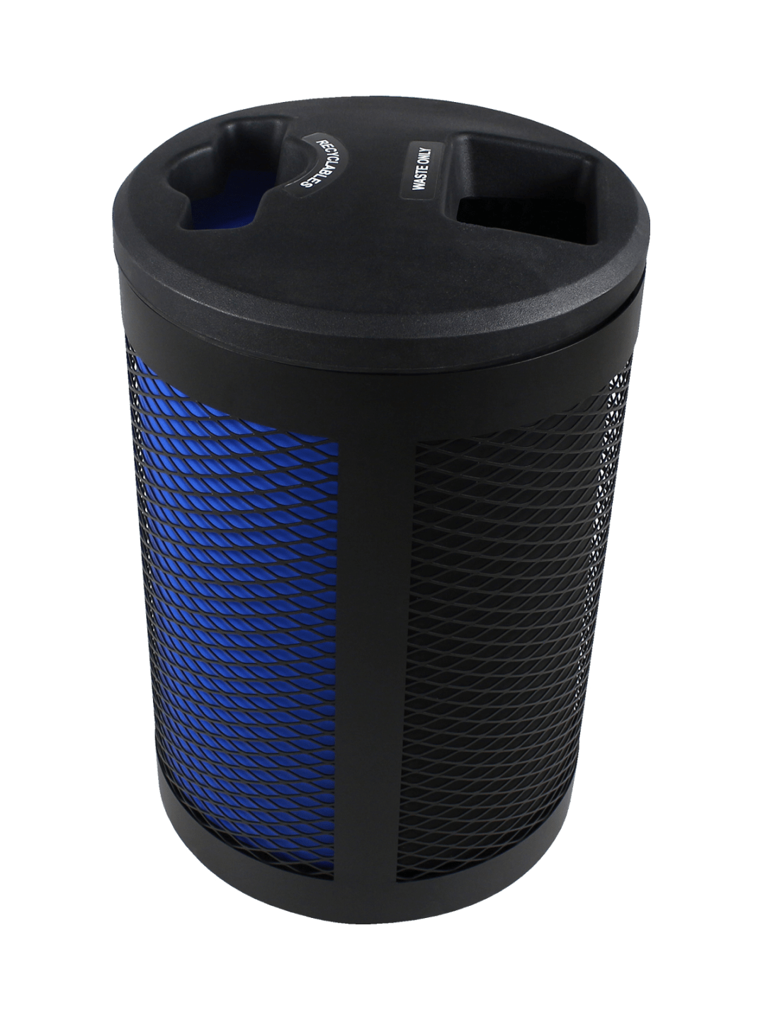  TORONTO - Double - Kit - Recyclables-Waste - Mixed-Full - Black-Blue