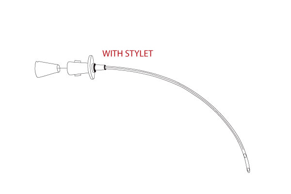 Cat Urinary Catheter, with Stylet, 4FG, 1.3 x 130mm, Sterile