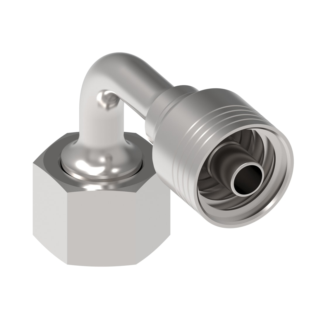 Aeroquip 3/4 Female ORS 90-Degree X 1/2 Hydraulic Hose Fitting 4-Way
