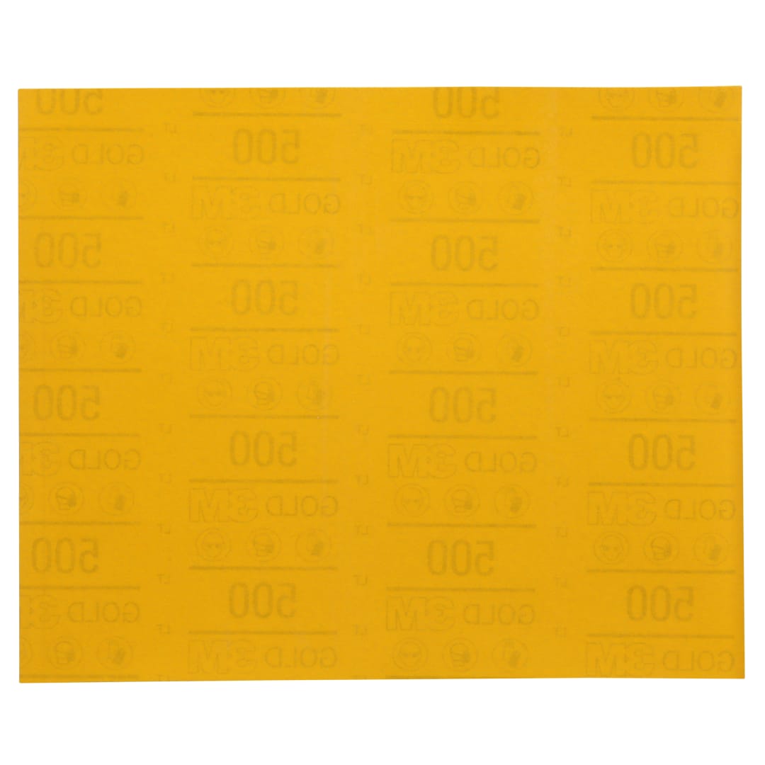 3M™ 288U Sarı Delikli Takoz Zımpara, 229 mm x 280 mm, 500, Deliksiz, 12538