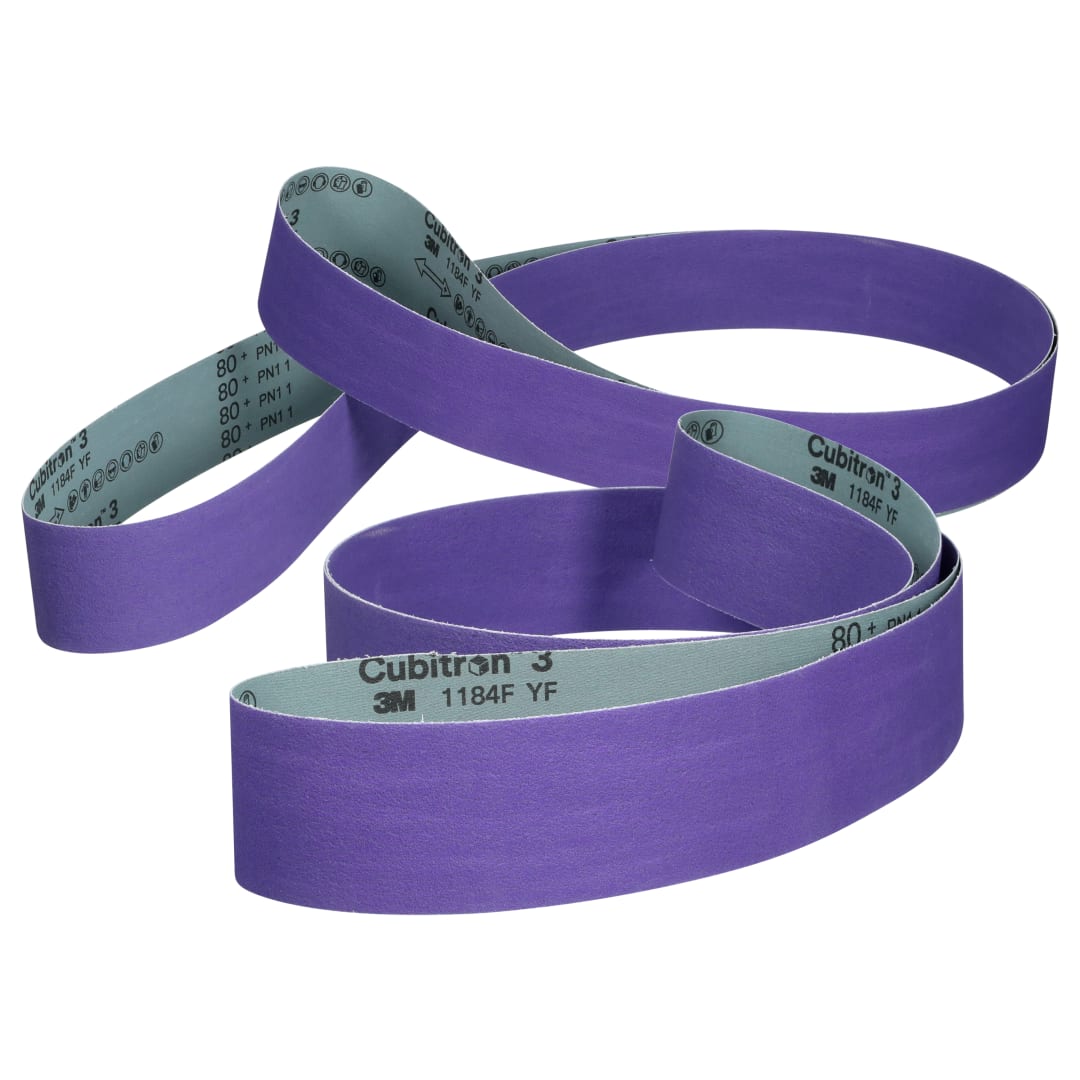 3M™ Cubitron™ 3 Cloth Belt 1184F, 80+ YF-weight, Config