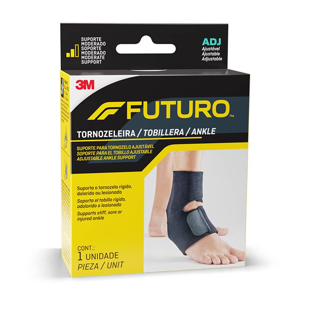 Tornozeleira Bilateral 3M™ Futuro™ Basic, Tamanho Ajustável, 1 Unidade