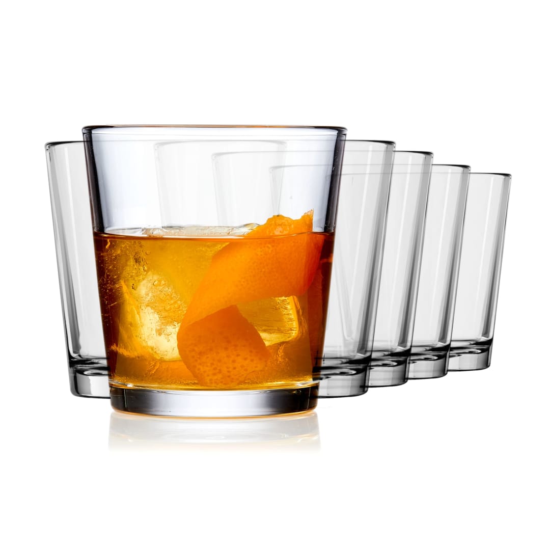 Libbey Bar Essentials Double Old Fashioned Glasses, 12-ounce, Set of 6