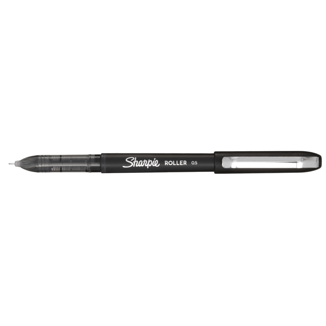 Sharpie® RollerBall® Pen, Needle Point (0.5mm) Precision Pen, Black Ink, 1 Count