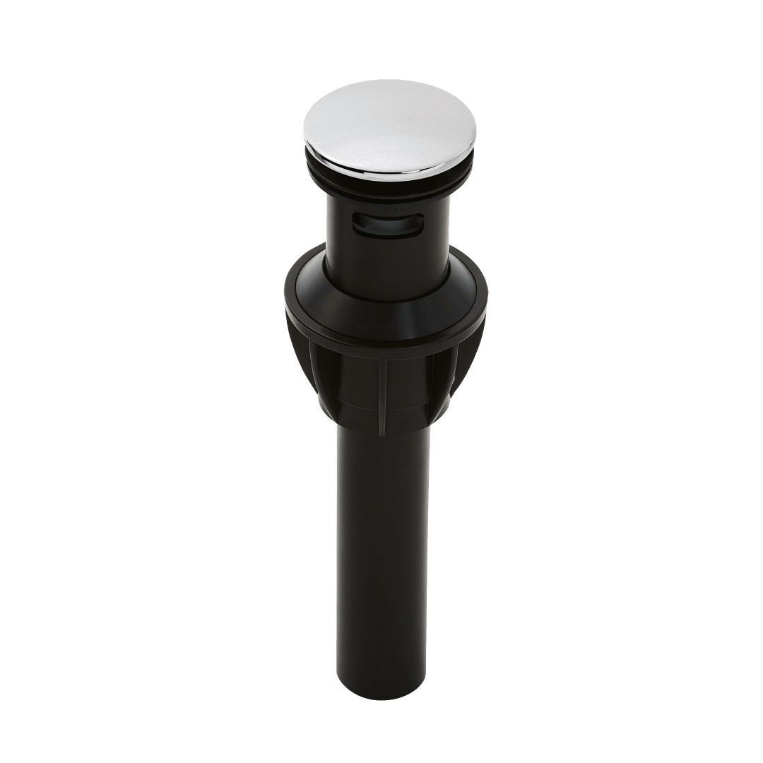 Push and Seal Drain Assembly in Polished Chrome