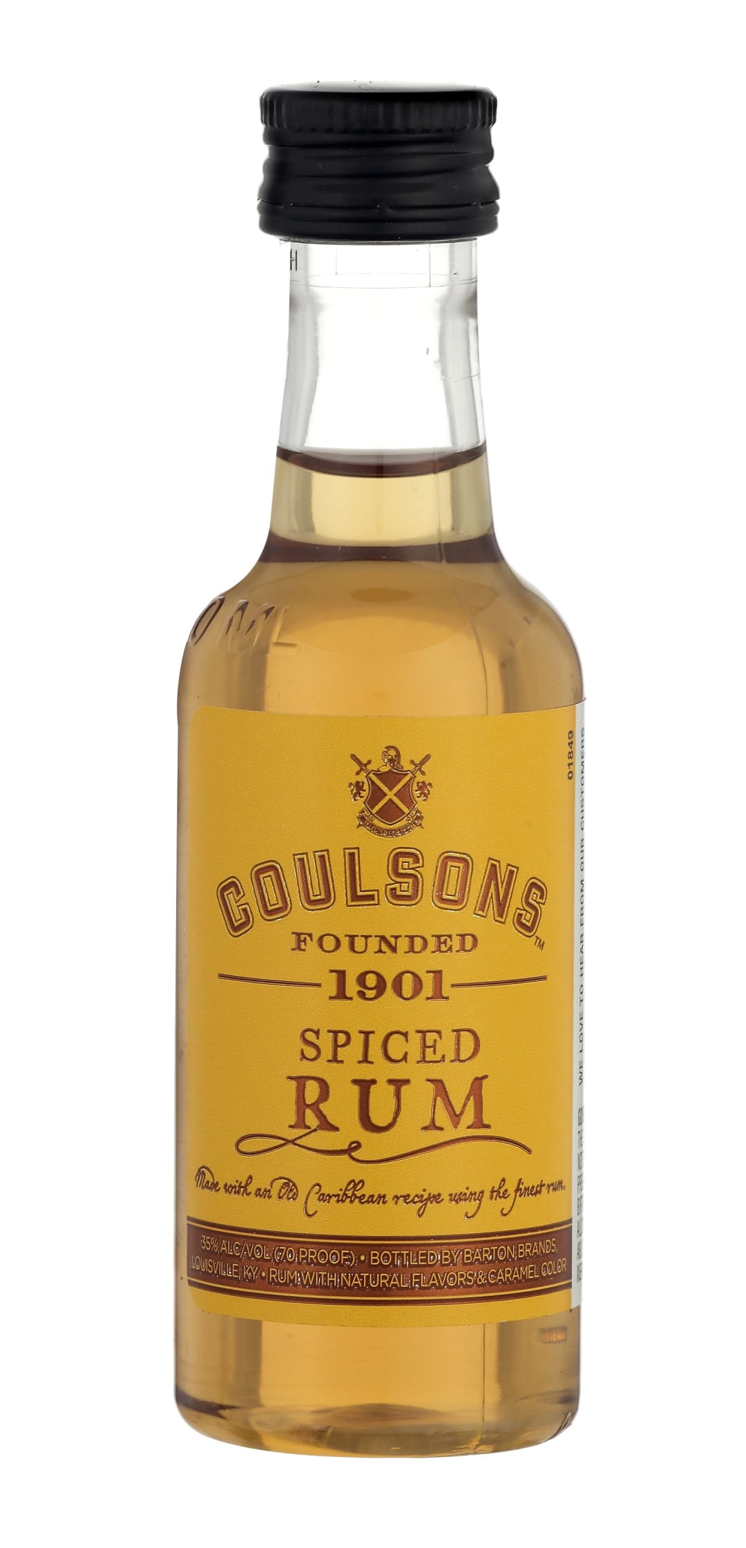 Coulsons Spiced Rum 50ml 70 Proof
