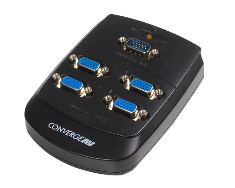 4/ port Wall-Mount VGA Video Splitter