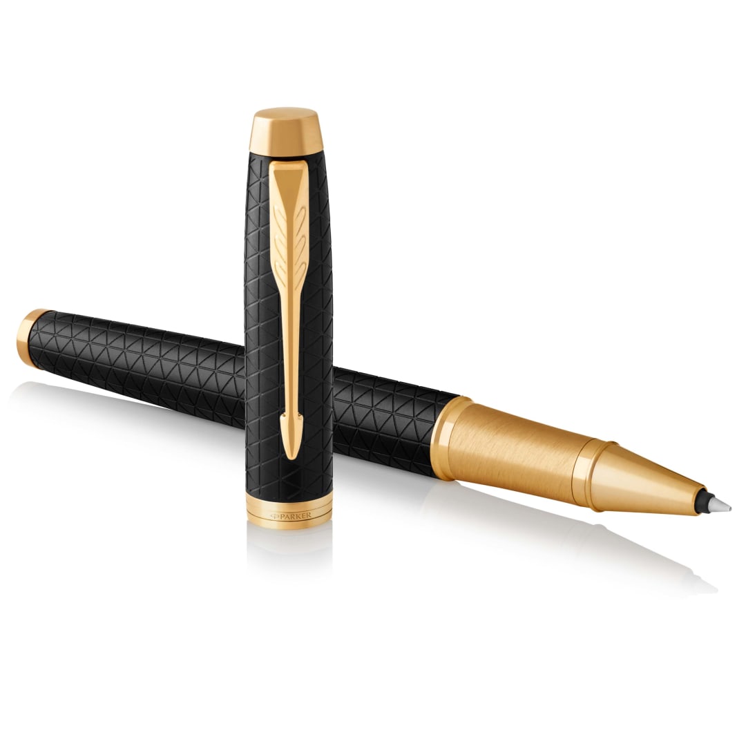 Parker IM RollerBall® Pen, Premium Black with Fine Point Black Ink Refill (1931660)