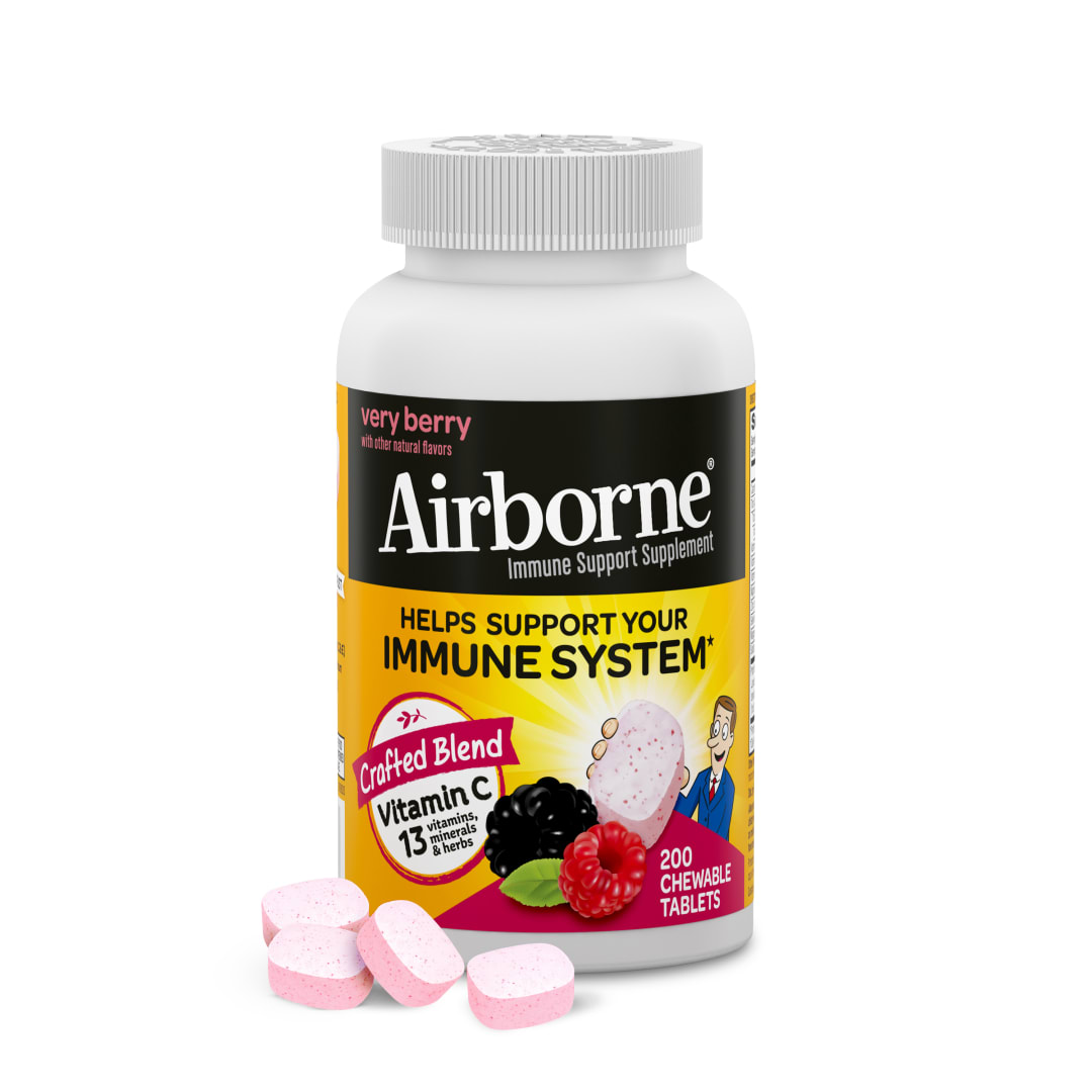 AIRBORNE® Chewable Tablets - Very Berry 48/200 ct.